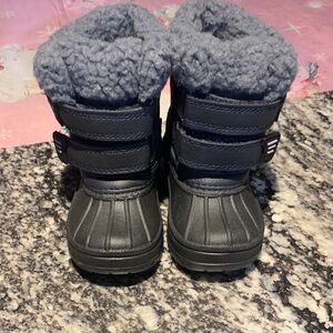 Joe Fresh Kids' Navy and Gray Snow Boots